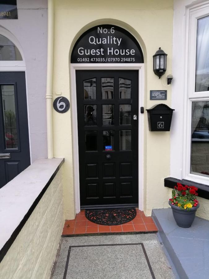 No 6 Quality Guesthouse Лландидно Экстерьер фото